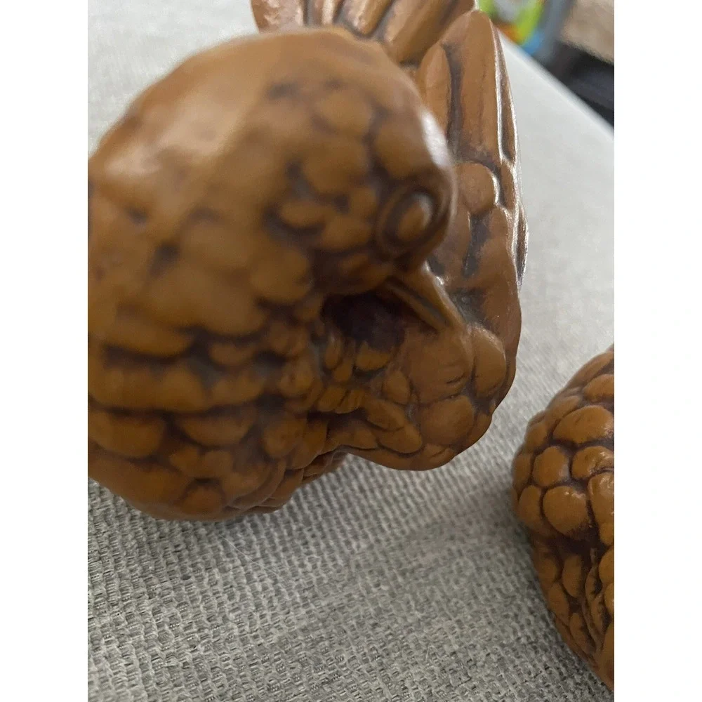 Pair Of‎ Vintage Ceramic Mourning Doves, Turtle Doves Brown